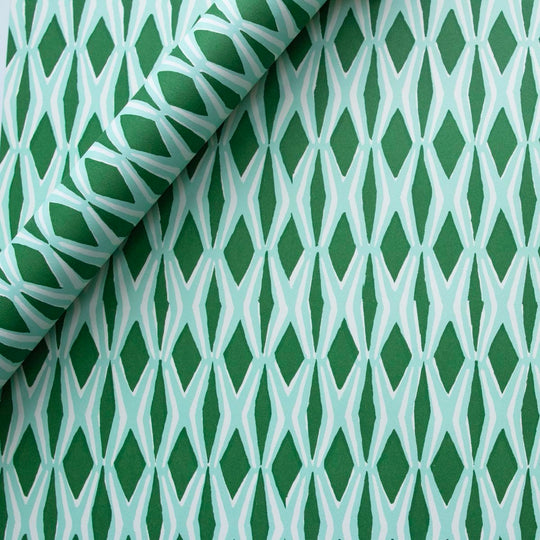 Einbandpapier Smocking Jade Forest Green