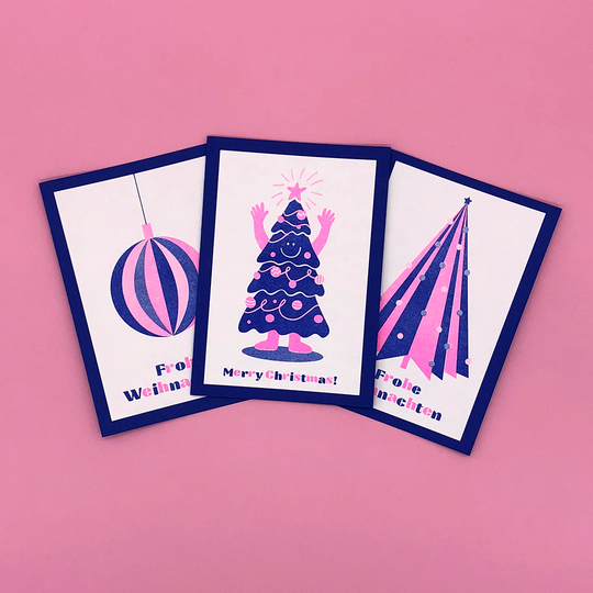 Set: Riso Weihnachtskarten